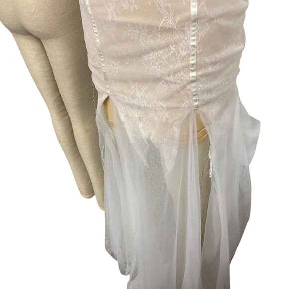 Miss Circle XS Sheer Lace Corset Dress With Detachable Sleeves - Picture 3 of 15